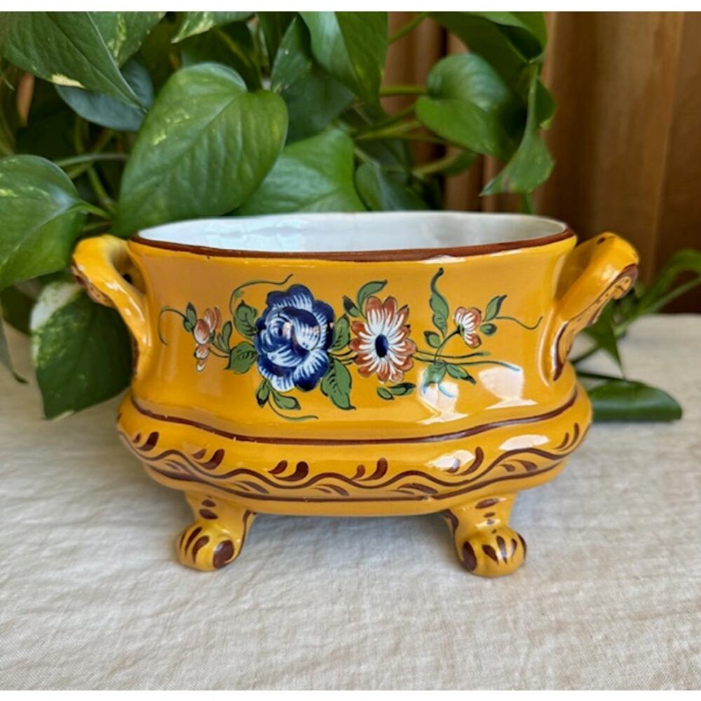 Rare Vintage H D Hand Painted Made in France